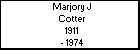 Marjory J Cotter