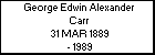 George Edwin Alexander Carr