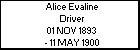 Alice Evaline Driver