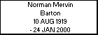Norman Mervin Barton