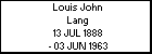 Louis John Lang