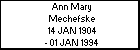 Ann Mary Mechefske