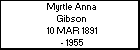 Myrtle Anna Gibson