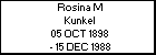 Rosina M Kunkel