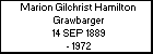 Marion Gilchrist Hamilton Grawbarger