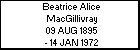 Beatrice Alice MacGillivray