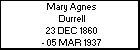 Mary Agnes Durrell