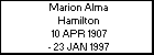 Marion Alma Hamilton