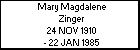 Mary Magdalene Zinger