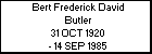 Bert Frederick David Butler