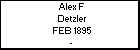Alex F Detzler