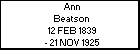 Ann Beatson