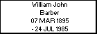 William John Barber