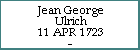 Jean George Ulrich