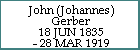 John (Johannes) Gerber
