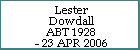 Lester Dowdall