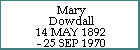 Mary Dowdall