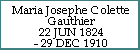 Maria Josephe Colette Gauthier