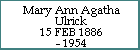 Mary Ann Agatha Ulrick