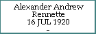 Alexander Andrew Rennette