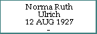 Norma Ruth Ulrich