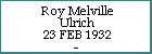 Roy Melville Ulrich