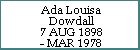 Ada Louisa Dowdall