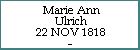 Marie Ann Ulrich