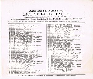 List of Electors Nipissing 1935.jpg