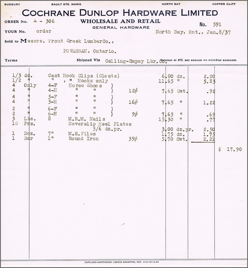 Cochrane Dunlop Hardware Jan 1937.jpg