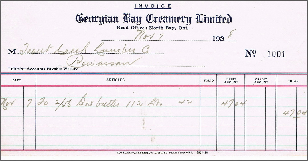 Georgian Bay Creamery Ltd Nov 1928.jpg