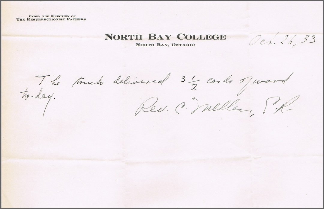 North Bay College Oct 1933.jpg