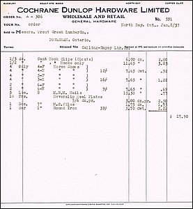 Cochrane Dunlop Hardware Jan 1937.jpg