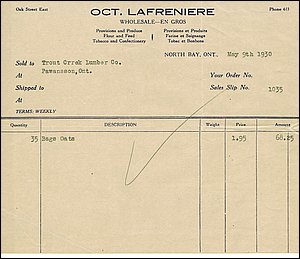 Lafreniere, Oct May 1930.jpg