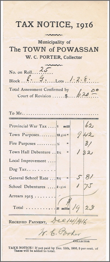 Powassan Tax Notice 1916.jpg