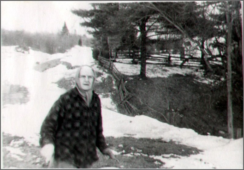 B&W - Grandma Herading To The Barn.jpg