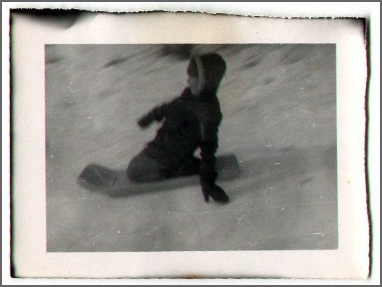 B&W - Jamie Sledding.jpg