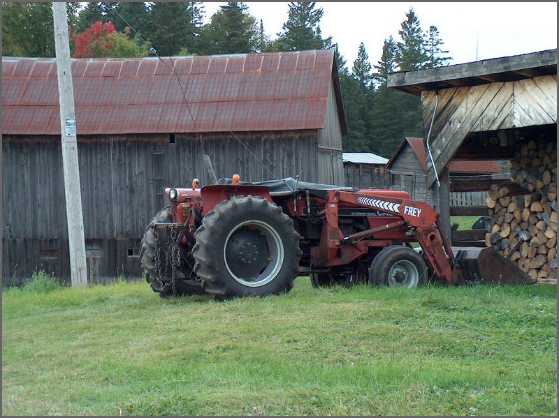 Tractor By Wood Pile.jpg
