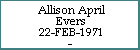 Allison April Evers