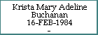 Krista Mary Adeline Buchanan