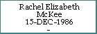 Rachel Elizabeth McKee