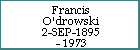 Francis O'drowski