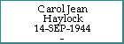 Carol Jean Haylock