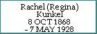 Rachel (Regina) Kunkel