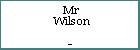Mr Wilson