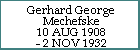 Gerhard George Mechefske