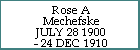 Rose A Mechefske