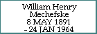 William Henry Mechefske