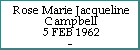 Rose Marie Jacqueline Campbell