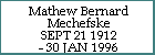 Mathew Bernard Mechefske
